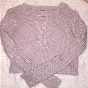 Lavender Crop Top Sweater